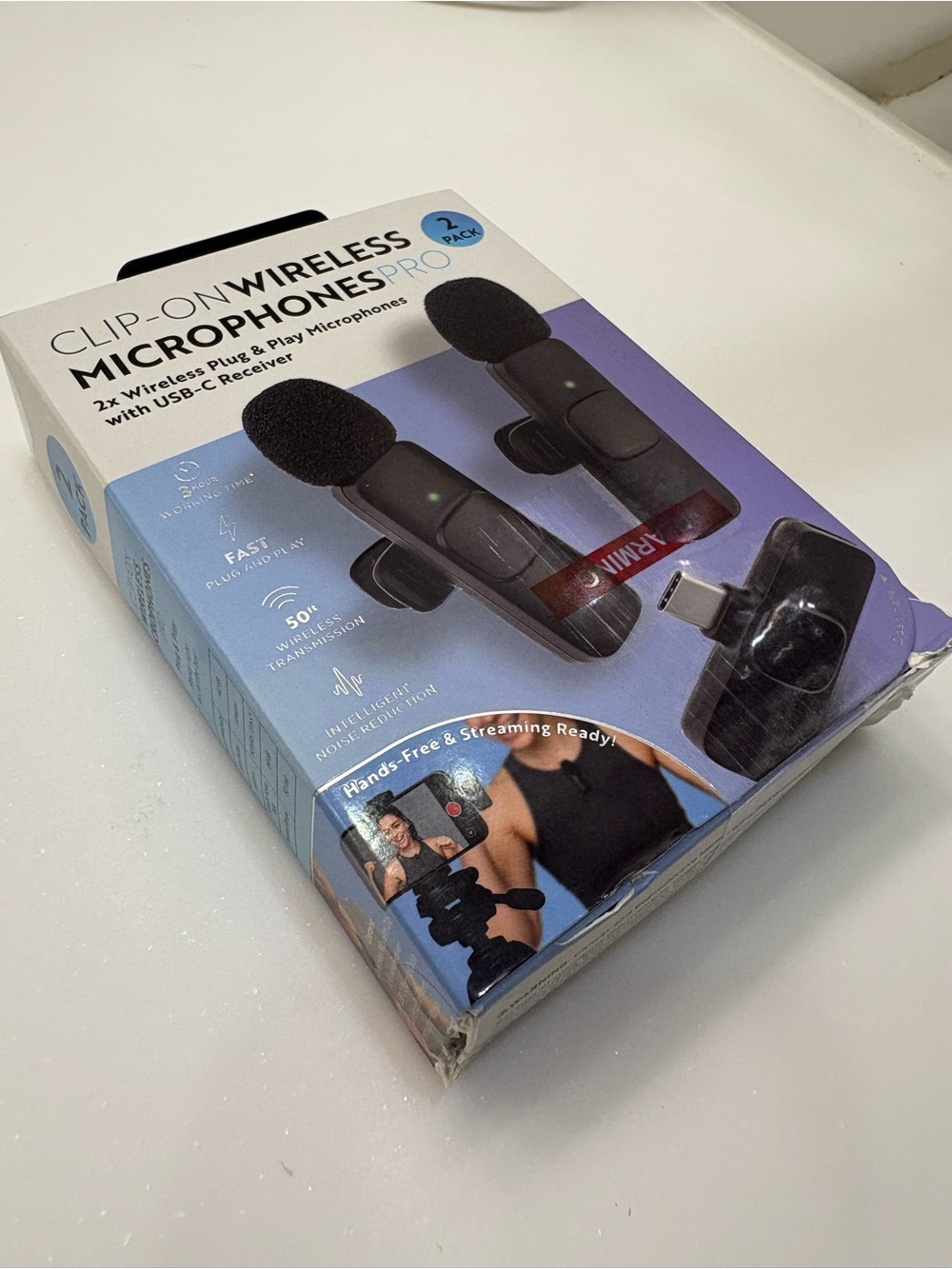MVMT Black Wireless Clip-On Microphones Pro - 2 Pack